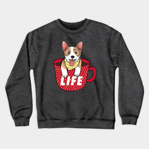 Coffee is Life Crewneck Sweatshirt by Moe Tees